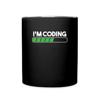 Coding Coder Programming Programmer Entwickler Geschenk - Tasse einfarbig - Schwarz - Vorne