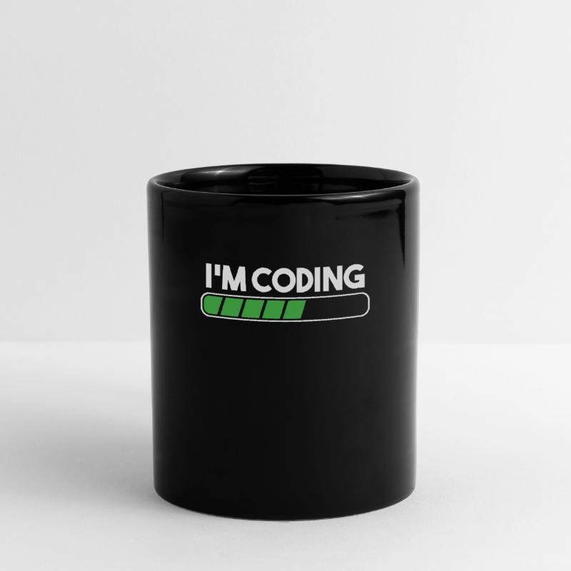 Coding Coder Programming Programmer Entwickler Geschenk Tasse einfarbig