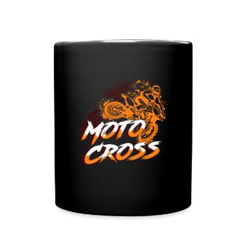 Motocross Dirt Bike Motorbike Motorcycle Gift - Full Colour Mug - black - Front