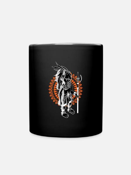 Aztec Man Warrior Maya Civilisation Indigène Inca - Mug uni - noir