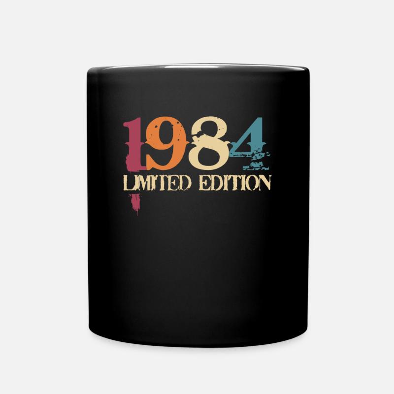 38e anniversaire Cadeau de 38 ans né en 1984 - Mug uni - noir