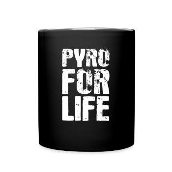 Pyro For Life fireworks New Years Eve pyrotechnics - Full Colour Mug - black - Front