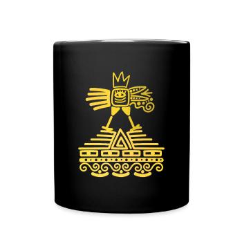 Aztec Bird Maya Inca Civilization Ancient Culture - Full Colour Mug - black - Front