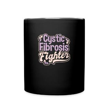 Cadeau de combattant de la fibrose kystique - Mug uni - noir - Devant