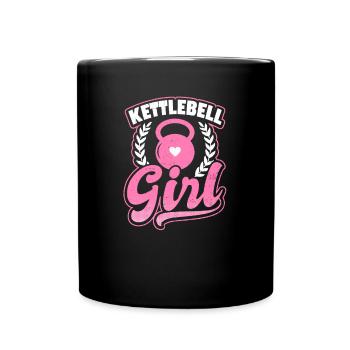 Kettlebell Kettlebell Mädchen Geschenk - Tasse einfarbig - Schwarz - Vorne