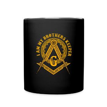 Brothers Keeper Illuminati Symbole Maçonnique - Mug uni - noir - Devant