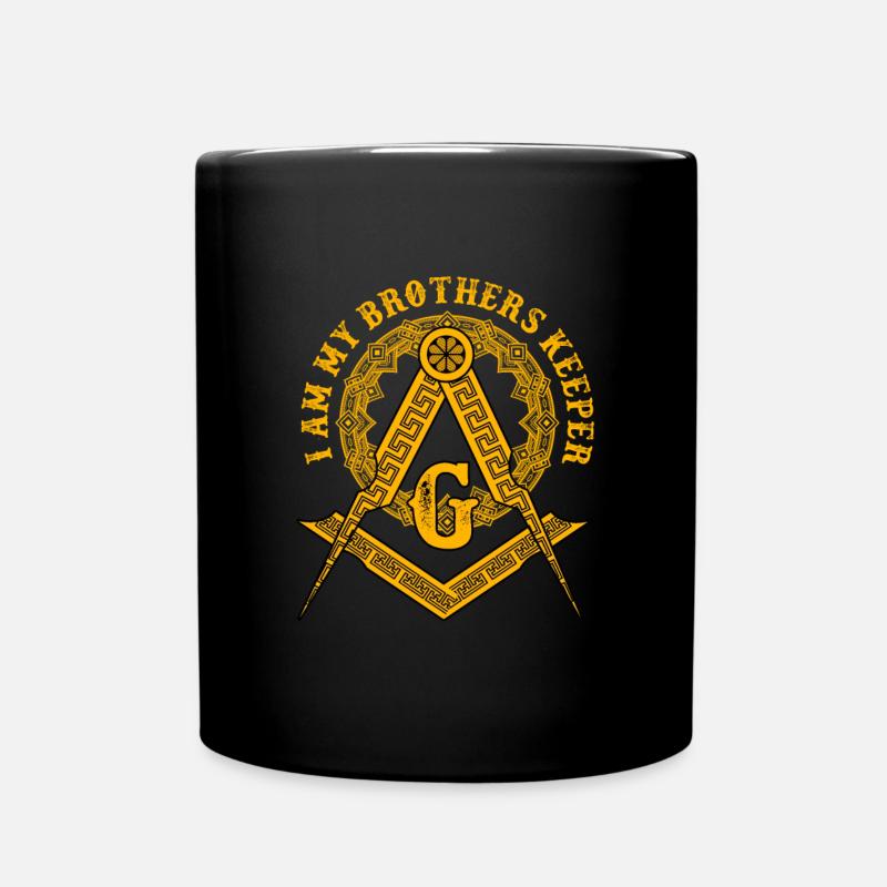 Brothers Keeper Illuminati Symbol Freimaurer - Tasse einfarbig - Schwarz