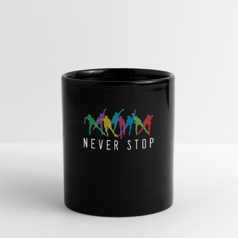 Never Stop Inline Skating Rollerblading Roller Full Colour Mug