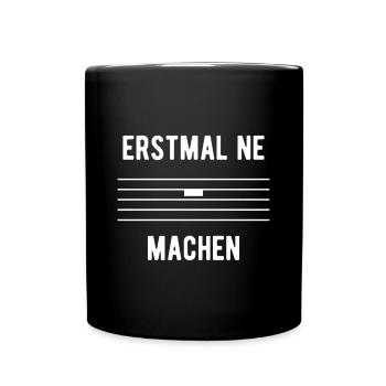 Musiker Geschenk Pause machen Musik - Tasse einfarbig - Schwarz - Vorne