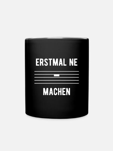 Musiker Geschenk Pause machen Musik - Tasse einfarbig - Schwarz