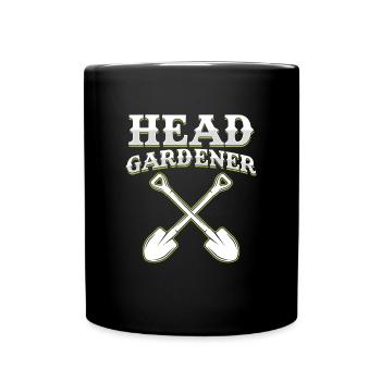 Jardinier en chef, plantation de fleurs de jardinage - Mug uni - noir - Devant