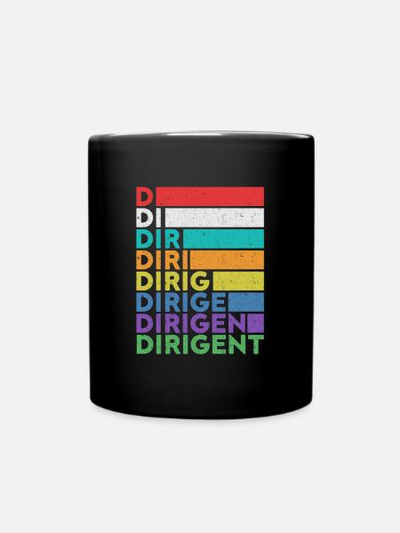 Cadeau de musique classique d'orchestre de chef d'orchestre - Mug uni - noir