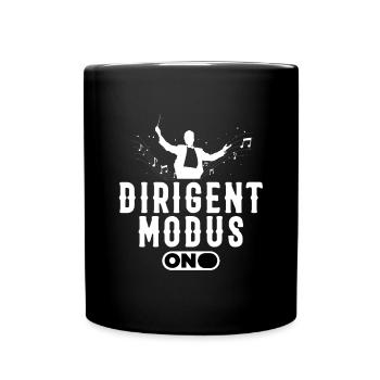 Dirigent Modus Conductor Orchestra Music Note Gift - Full Colour Mug - black - Front