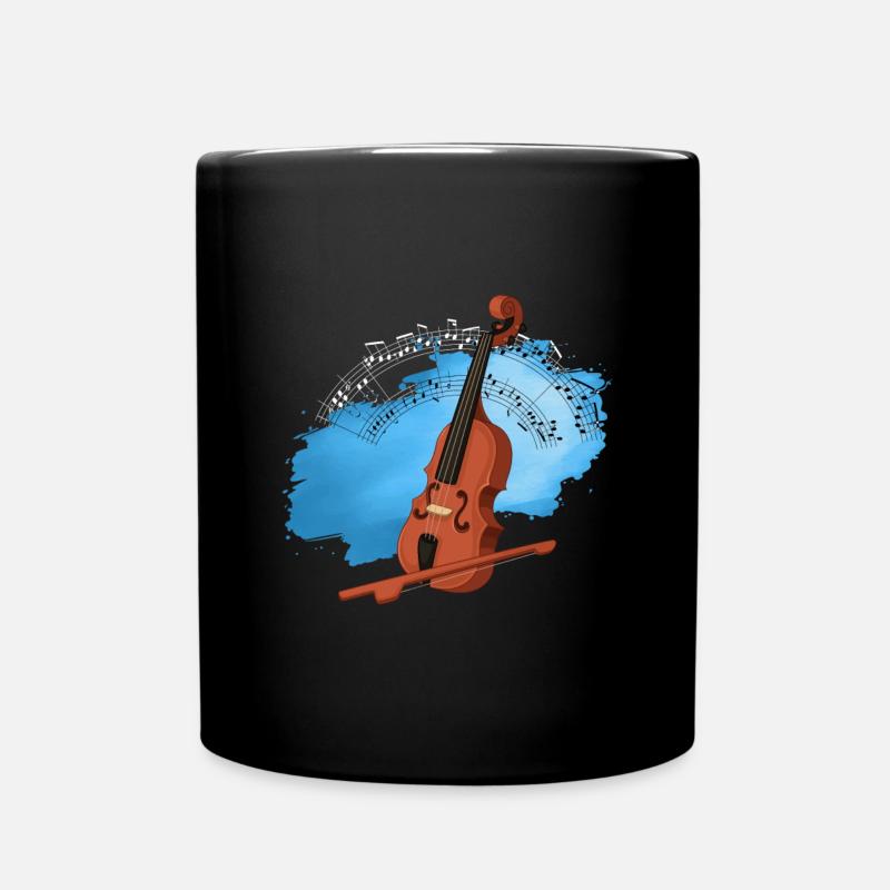 Violine Violinist Music Orchestra Instrument Geschenk - Tasse einfarbig - Schwarz