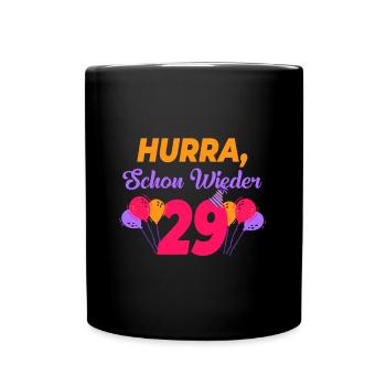 Geschenk 30 Geburtstag - lustig Spruch - Tasse einfarbig - Schwarz - Vorne