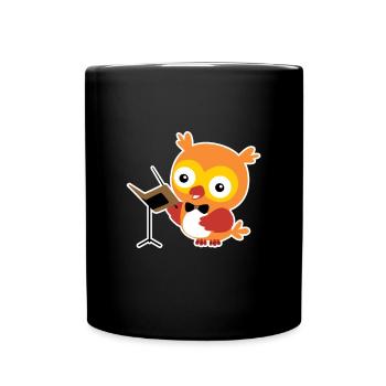Animal Conductor Orchestra Instrument Musik Geschenk - Tasse einfarbig - Schwarz - Vorne