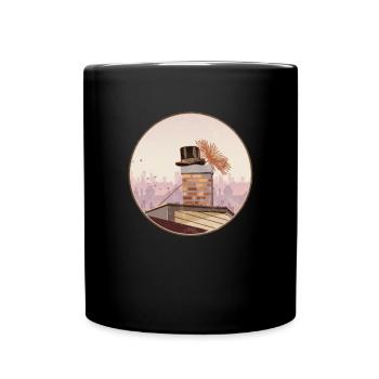 Sweeping Schornstein Feger Sweeper Handwerker Geschenk - Tasse einfarbig - Schwarz - Vorne