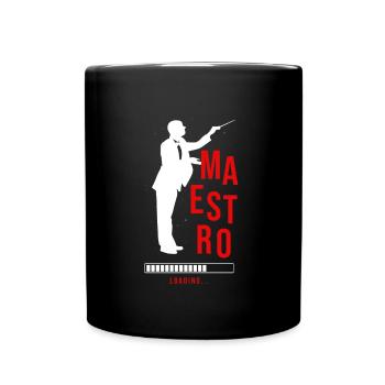 Maestro Loading Conductor Orchestra Cadeau musical - Mug uni - noir - Devant