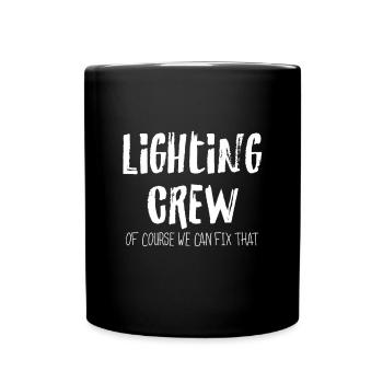 Lighting Crew Lighting Engineer Light Music Gift - Full Colour Mug - black - Front