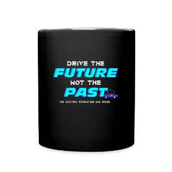 Conduisez le futur cadeau automobile de voiture électrique - Mug uni - noir - Devant