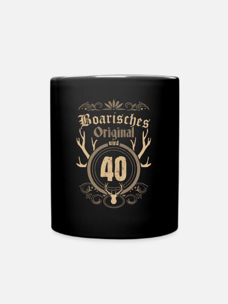 40th birthday 1981 Bavarian Original - Full Colour Mug - black
