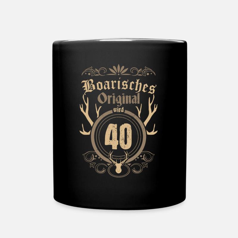 40th birthday 1981 Bavarian Original - Full Colour Mug - black