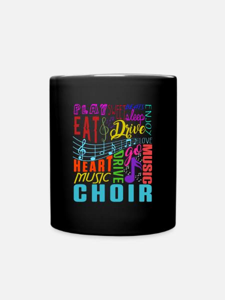 Chormusik Chor Chor Musik Dirigent Geschenk - Tasse einfarbig - Schwarz