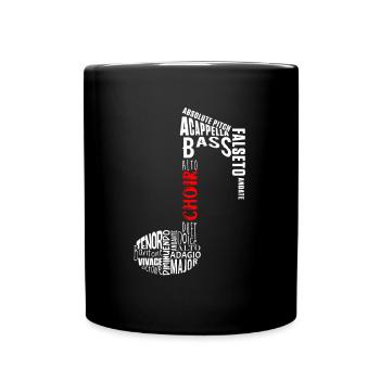 Choir Choral Music Conductor Chorus Singer Gift - Full Colour Mug - black - Front