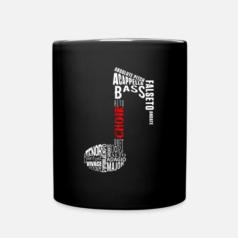 Chor Chor Musik Dirigent Chor Sänger Geschenk - Tasse einfarbig - Schwarz