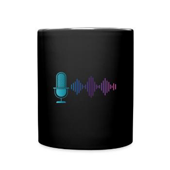 Microphone Musique Chantant Karaoke Sound Engeneer - Mug uni - noir - Devant
