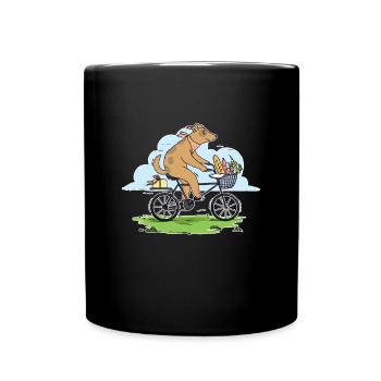 Cadeau de vélo de vélo de vélo de chien de vélo de montagne - Mug uni - noir - Devant