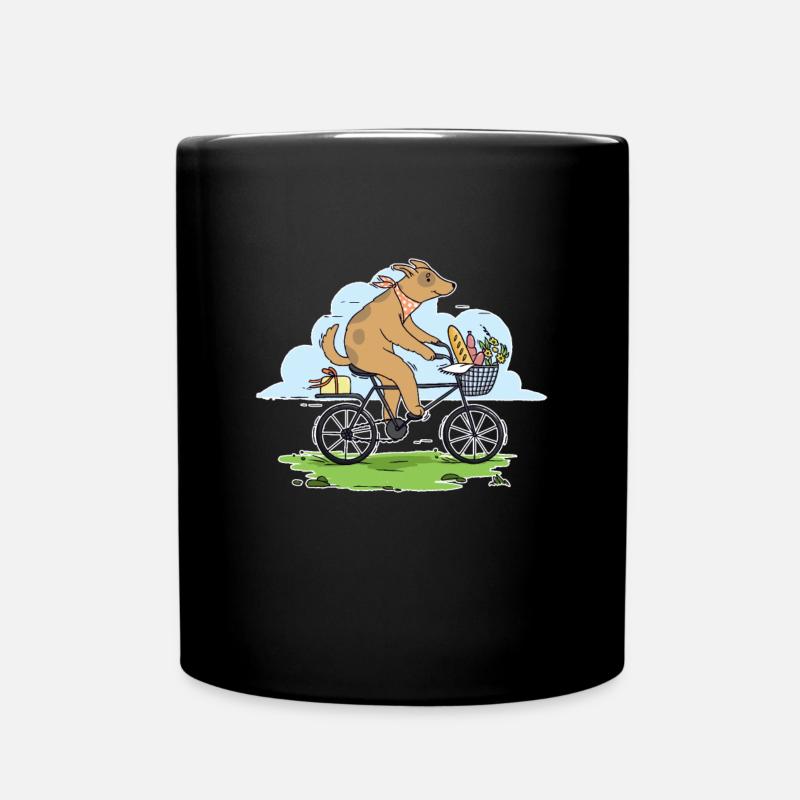 Cadeau de vélo de vélo de vélo de chien de vélo de montagne - Mug uni - noir