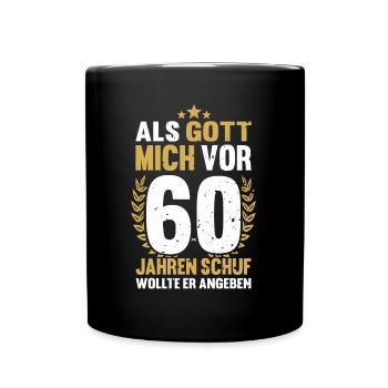 60ème anniversaire 60 ans rétro - Mug uni - noir - Devant