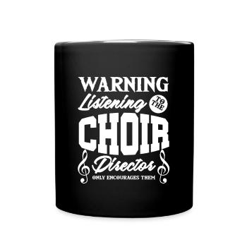 Choir Director Chorus Choral Music Singer Gift - Full Colour Mug - black - Front