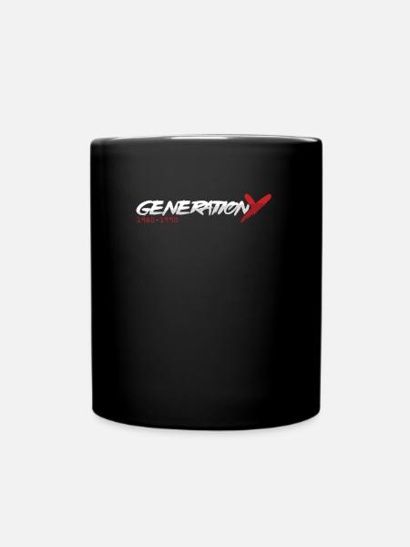 Generation Y Generation Z Boomer Millenials Geschenk - Tasse einfarbig - Schwarz