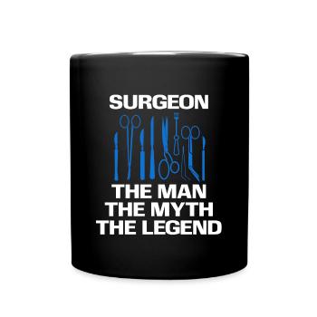 Chirurgien Le cadeau d’emploi d’hôpital de docteur de médecine d’homme - Mug uni - noir - Devant