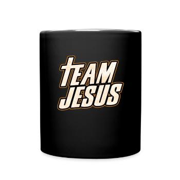 Team Jesus Christ God Faith Religion Prayer Gift - Full Colour Mug - black - Front