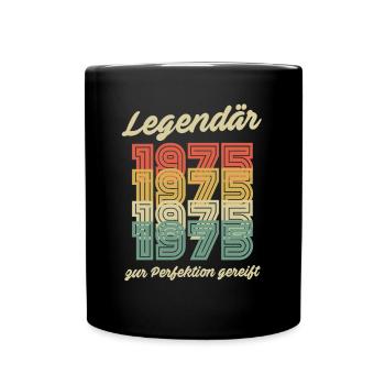 47ème anniversaire 47 ans Rétro Vintage 1975 - Mug uni - noir - Devant