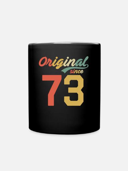 49th Birthday Original Retro Gift 1973 - Full Colour Mug - black