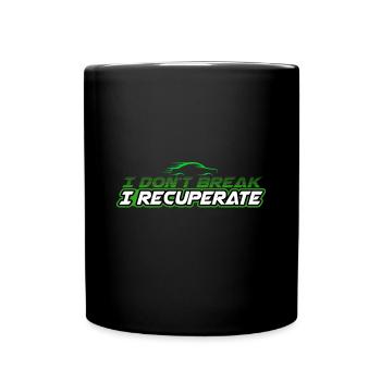 Je récupère ecar voitures électriques électricité - Mug uni - noir - Devant