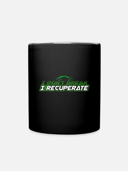 Je récupère ecar voitures électriques électricité - Enfärgad mugg - svart