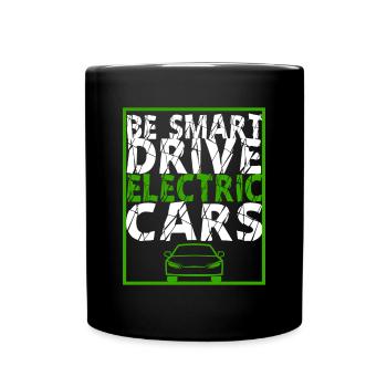 Soyez Smart Drive Electric Cars ECar Electric Gift - Mug uni - noir - Devant