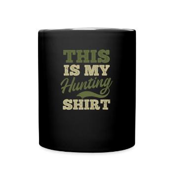 Hunter C’est ma chasse - Mug uni - noir - Devant
