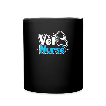 Vet Nurse Stethoscope Gift - Full Colour Mug - black - Front