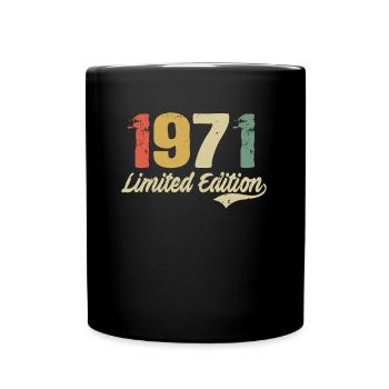51e anniversaire Cadeau de 51 ans né en 1971 - Mug uni - noir - Devant