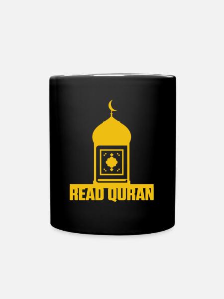 Read Quran Mosque Muslim Islam Allah Religion Gift - Full Colour Mug - black