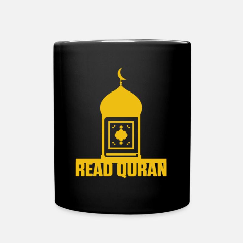 Read Quran Mosque Muslim Islam Allah Religion Gift - Full Colour Mug - black