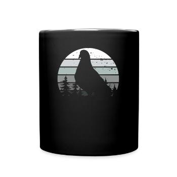 Pigeons pigeons Pigeons pigeons vintage - Mug uni - noir - Devant