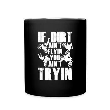 Dirt Bike Biker Motocross Motorcycle Offroad Gift - Full Colour Mug - black - Front