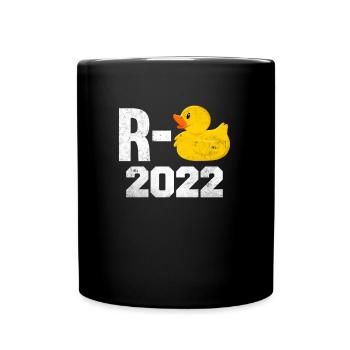 Rentner 2022 Ruhestand R-Ente Pension Rente - Tasse einfarbig - Schwarz - Vorne